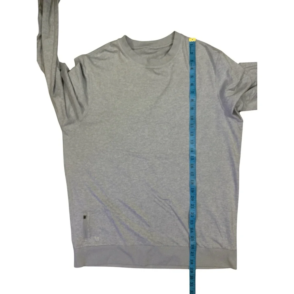 Vuori Ponto Performance Crew Heather Gray Long Sleeve Pullover Mens Size XL